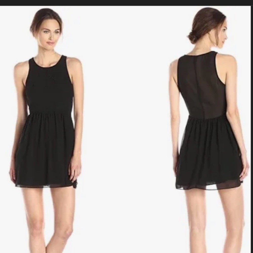 BCBGeneration Laser-cut Dress (sheer back) - size 4